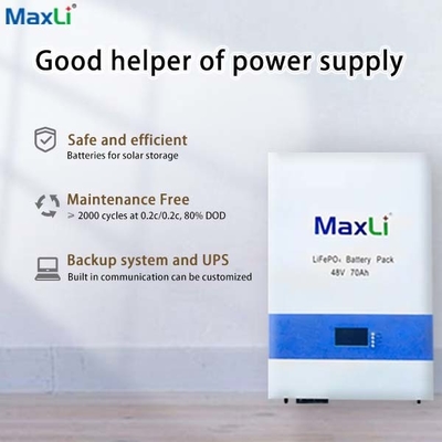 Off Grid Lifepo4 Battery Powerwall Home Storage Bluetooth 48v 70ah Lithium Ion Battery
