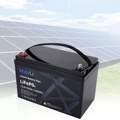Customized 12V Lifepo4 Battery 12V 100Ah RV Solar Lithium Battery Pack With BT